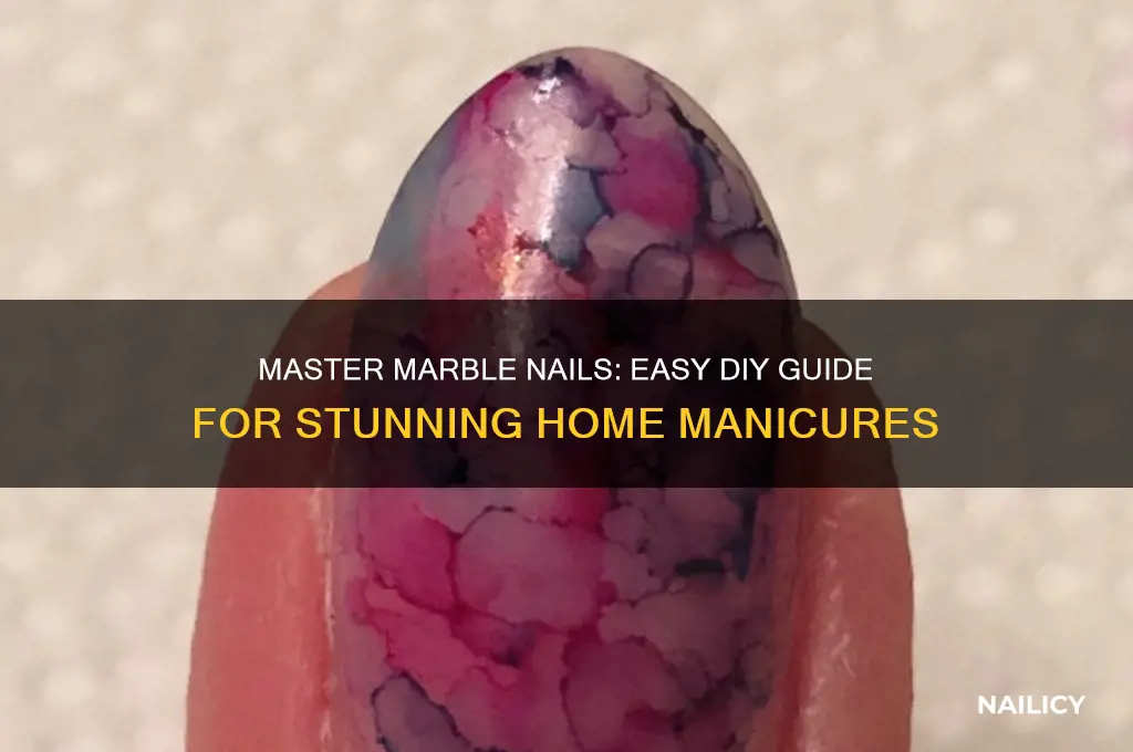 how do you do marble nails at home