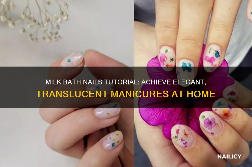 how do you do milk bath nails