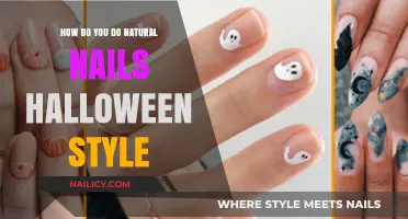 Spooky Chic: Easy Natural Nail Art for Halloween Fun