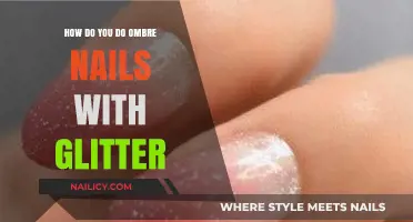Sparkling Gradient: Mastering Ombre Nails with Glitter in Simple Steps