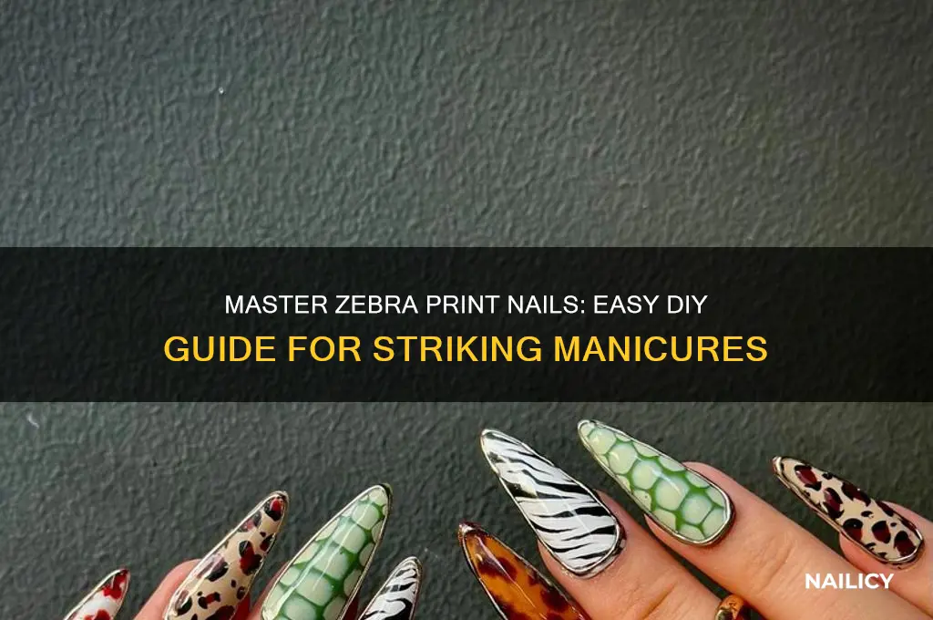 how do you do zebra print nails