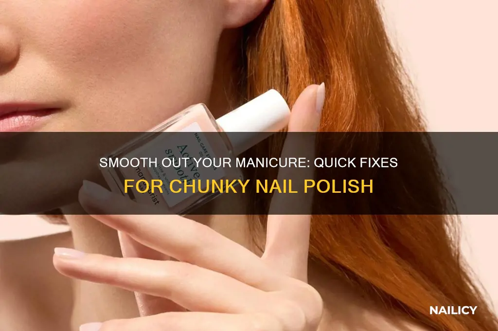 how do you fix chunky nail polish
