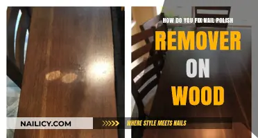 Repairing Nail Polish Remover Stains on Wood