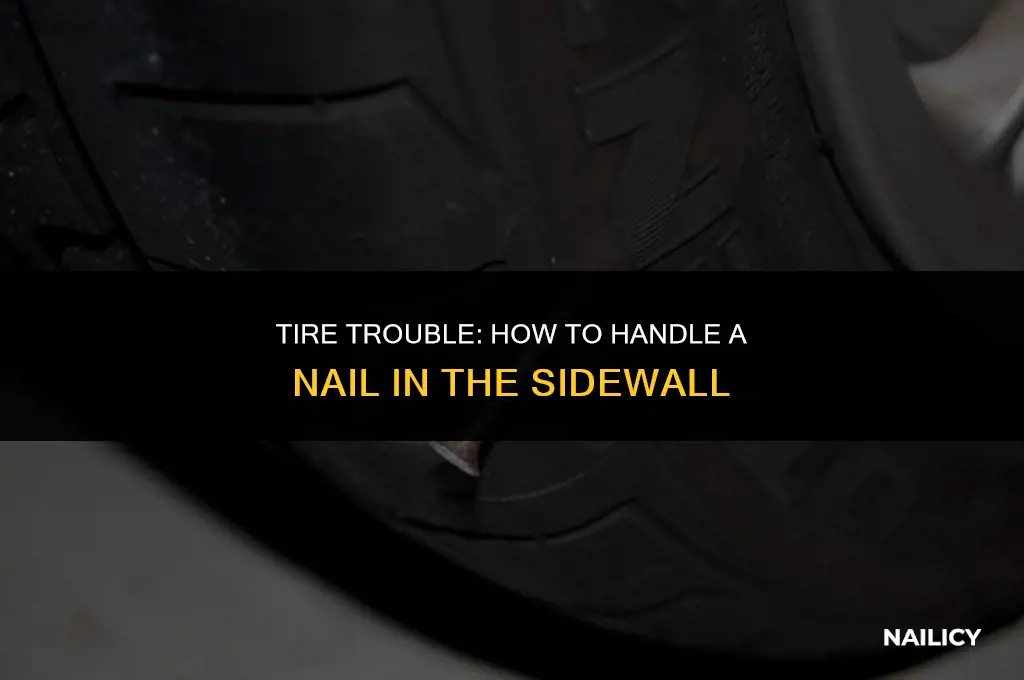 how do you get a nail in sidewall of tire