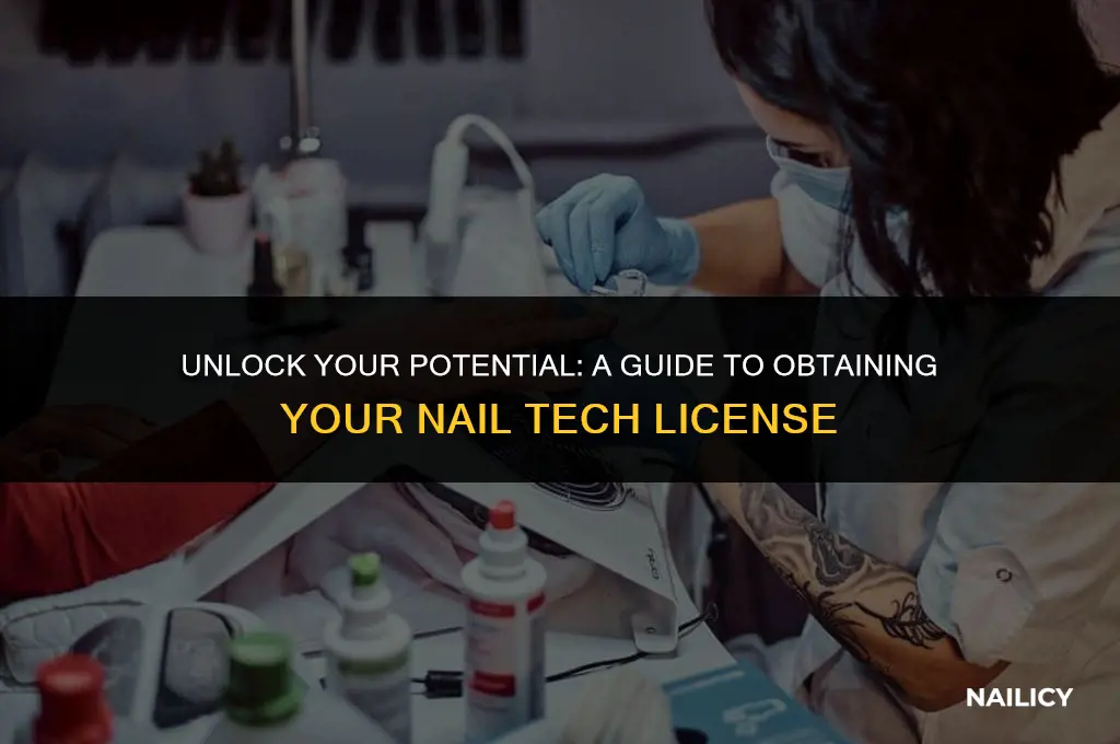 how do you get a nail tech license