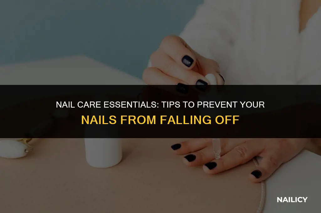 how do you get a nail to not falls off