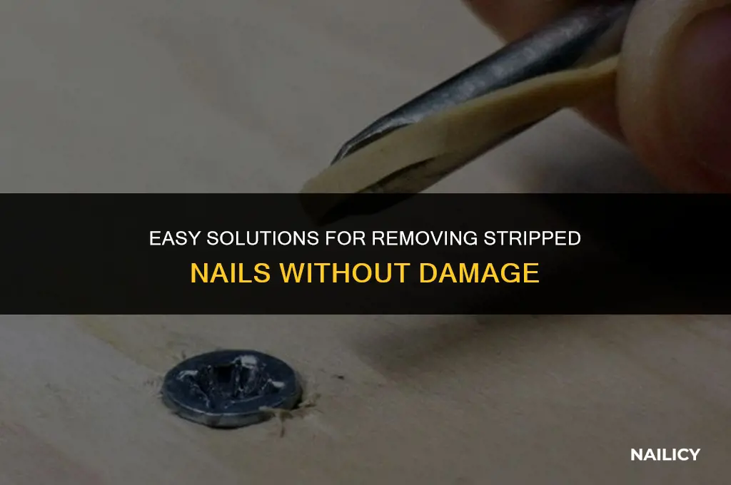 how do you get a stripped nail out