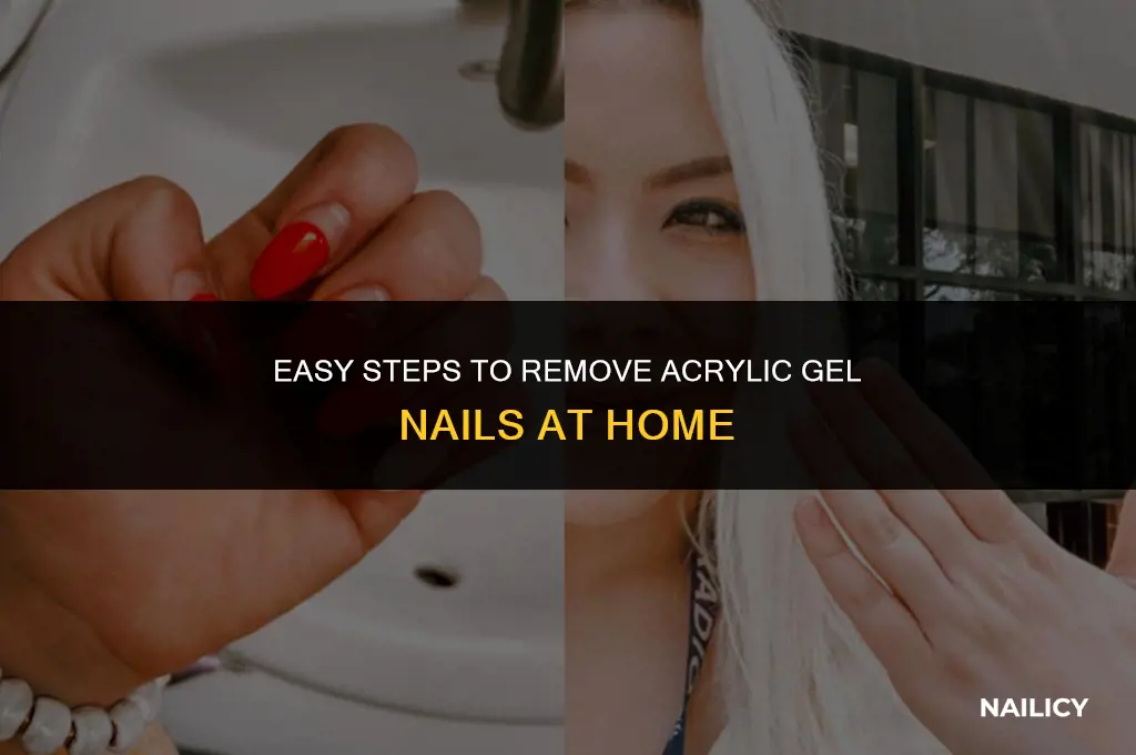 how do you get acrylic gel nails off at home