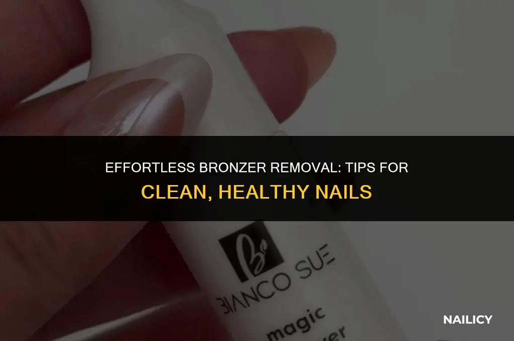 how do you get bronzer off nails