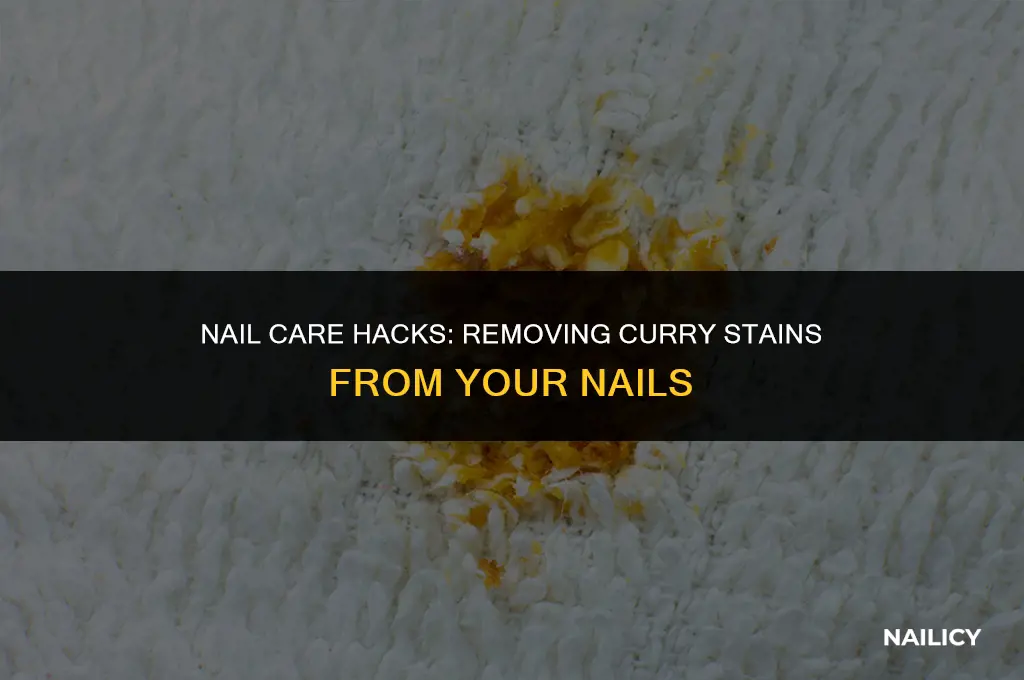 how do you get curry stains off your nails