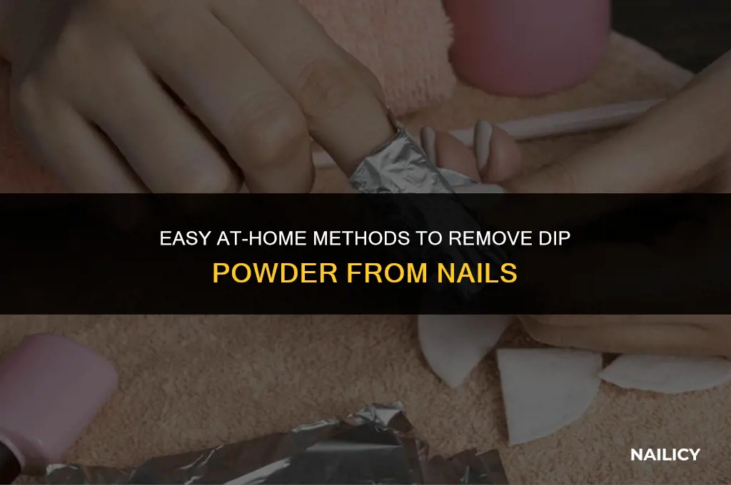 how do you get dip off your nails at home