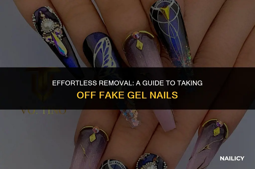 how do you get fake gel nails off