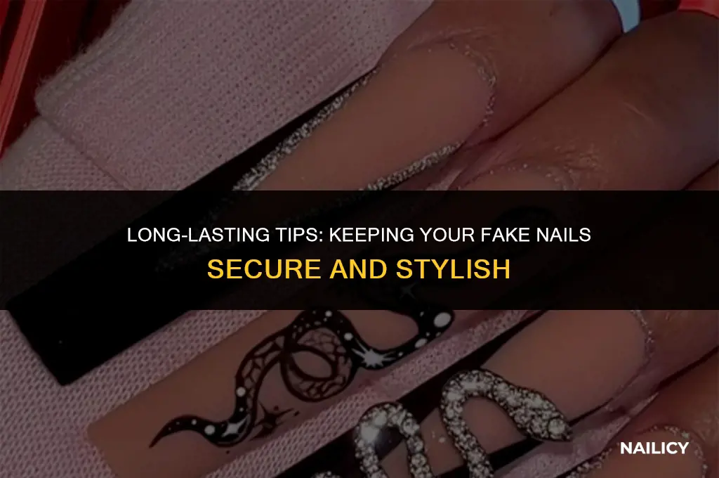 how do you get fake nails to stay on