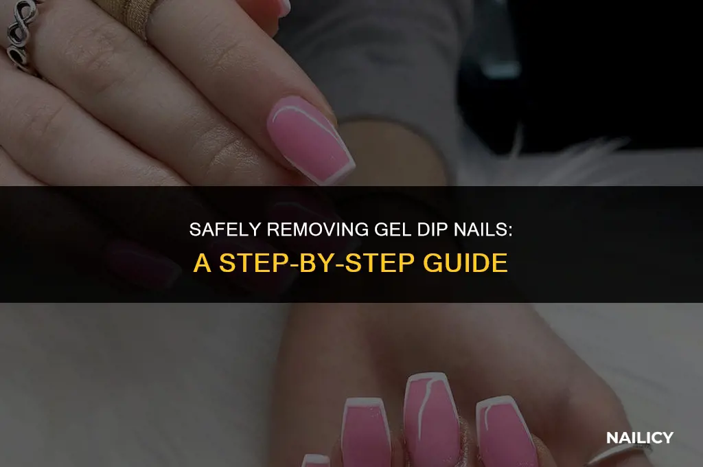 how do you get gel dip nails off