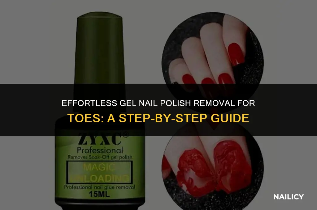 how do you get gel nail polish off your toenails
