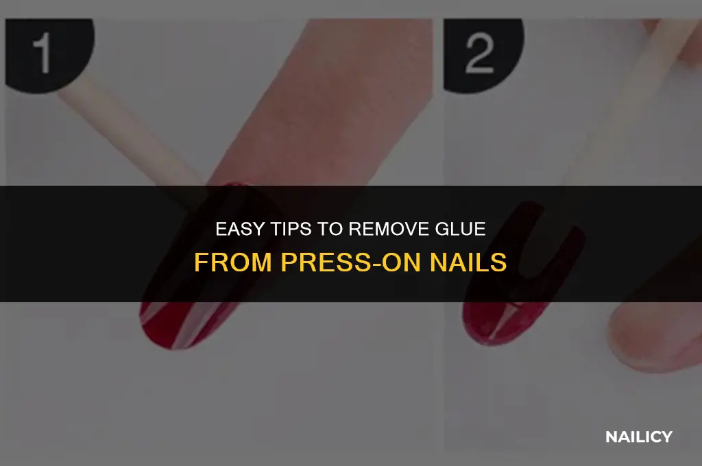 how do you get glue off of press on nails