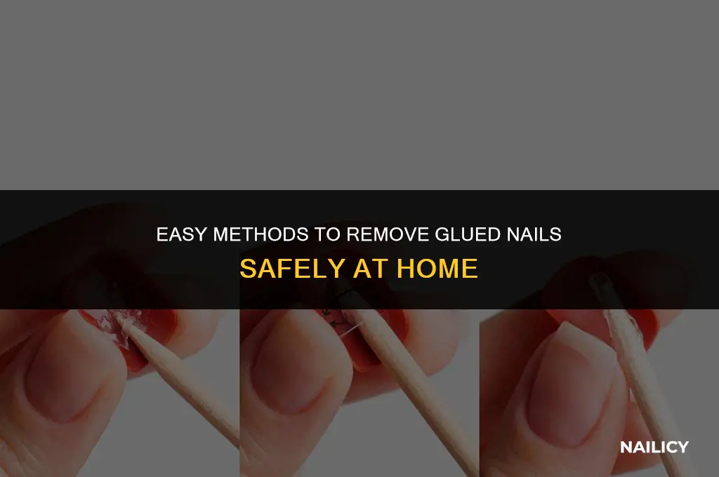 how do you get glued nails off
