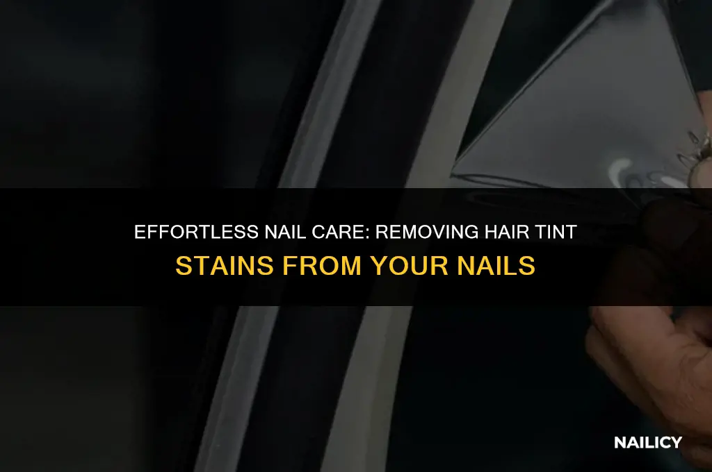 how do you get hair tint off your nails