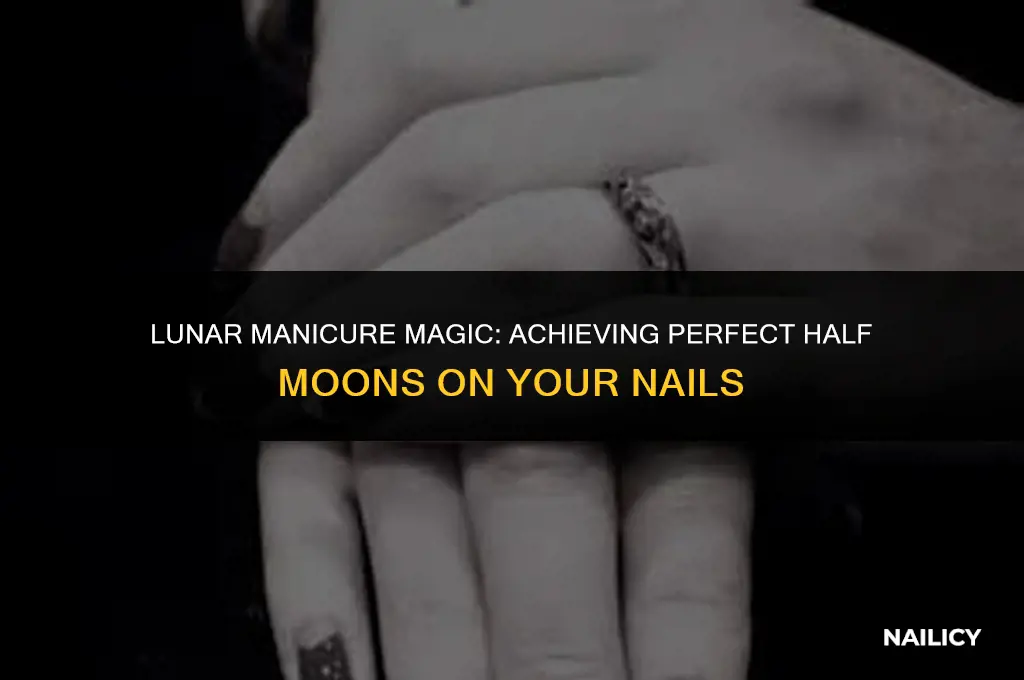 how do you get half moons on your nails