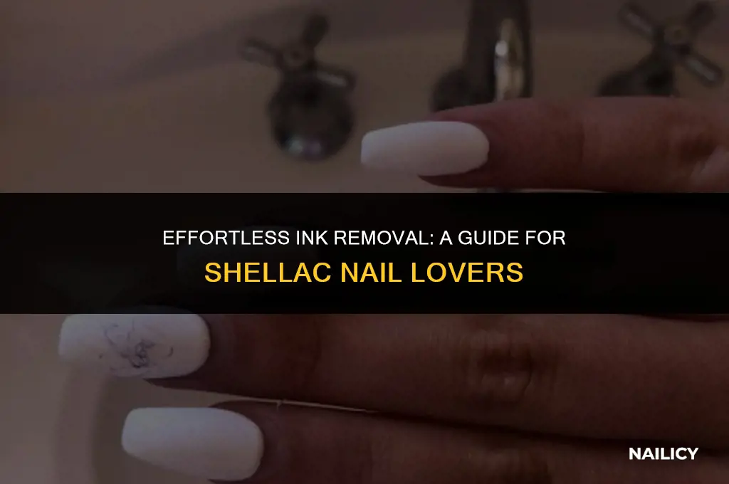 how do you get ink off shellac nails