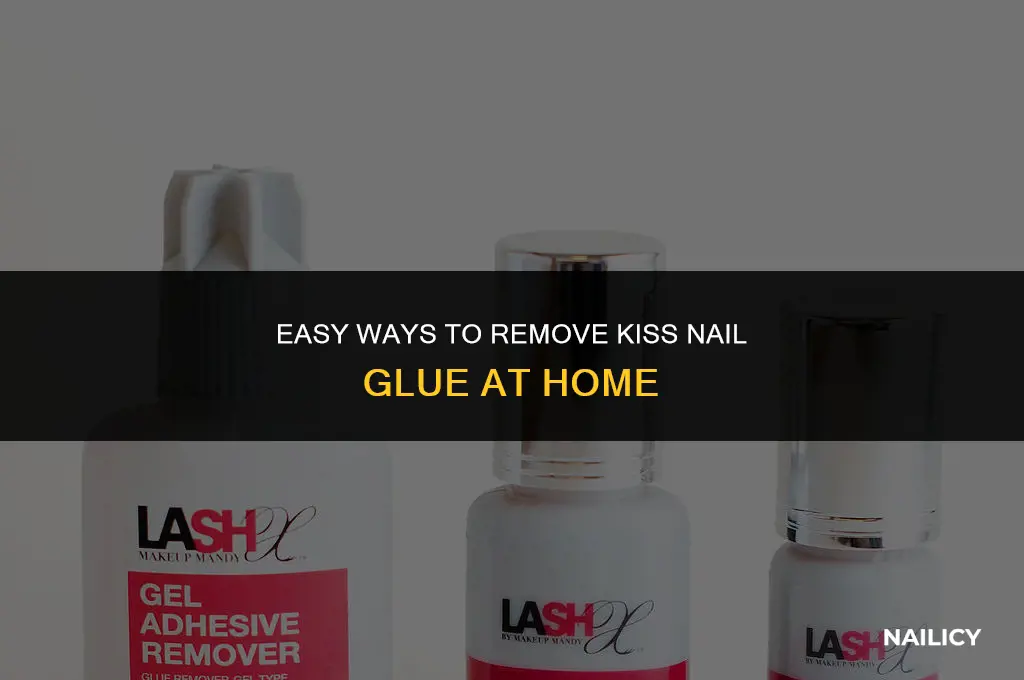 how do you get kiss nail glue off