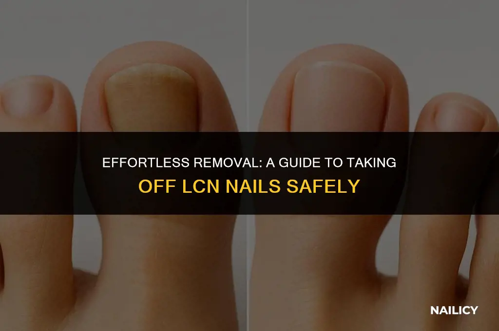 how do you get lcn nails off
