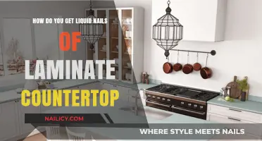 Achieving Liquid Nails Look on Laminate Countertops: A DIY Guide