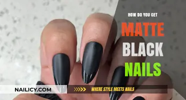 Achieving Sleek Matte Black Nails: Tips and Tricks