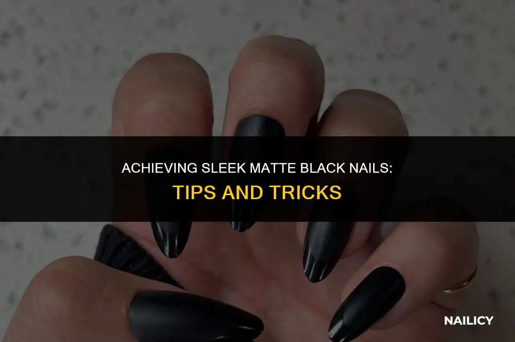 how do you get matte black nails