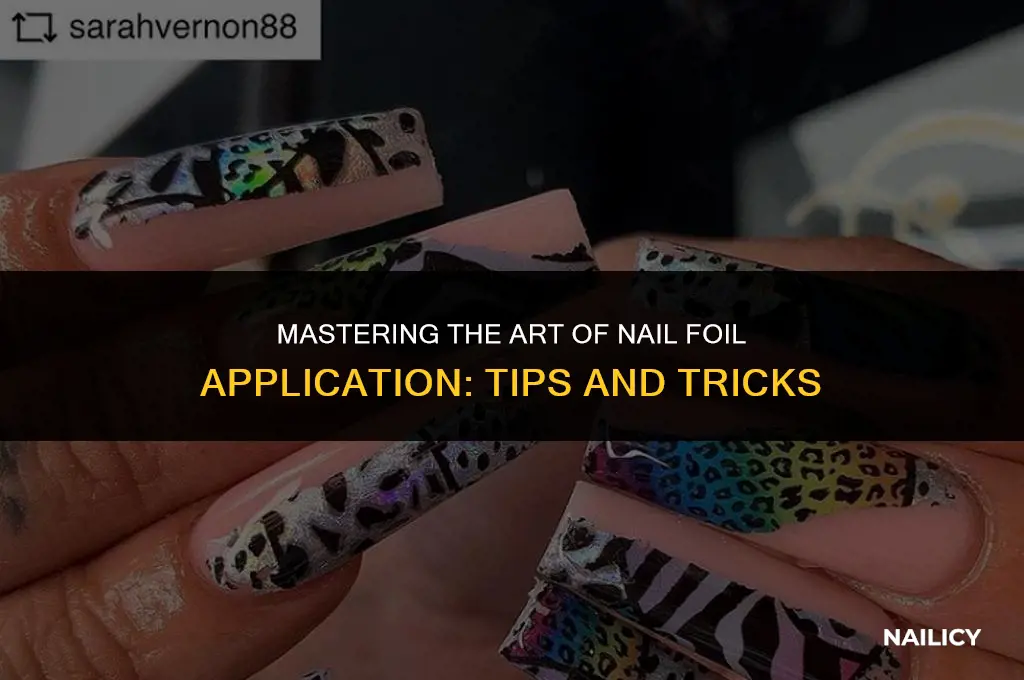 how do you get nail foil to stick