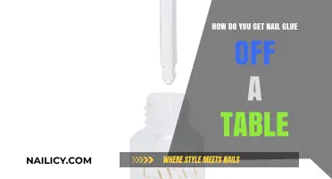 Effortless Removal: Say Goodbye to Nail Glue on Your Table