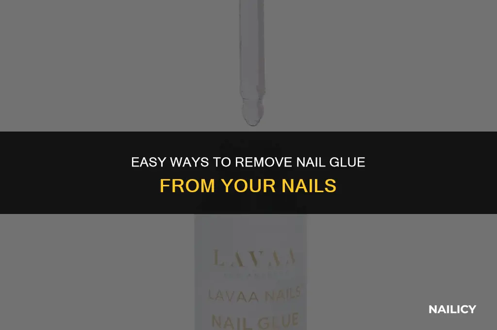 how do you get nail glue off your nals