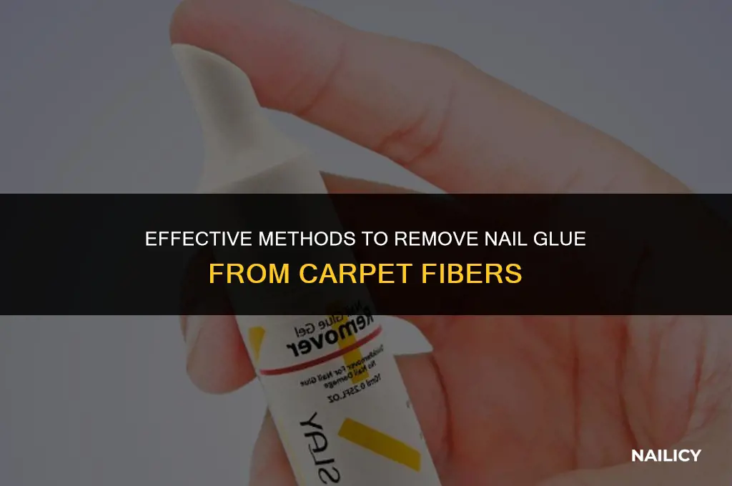 how do you get nail glue out of carpet