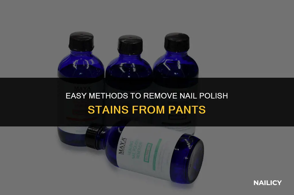 how do you get nail polish off of pants