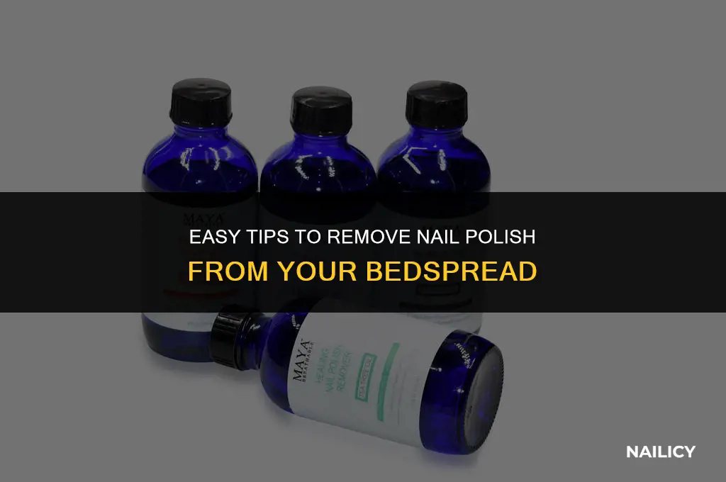 how do you get nail polish out of a bedspread