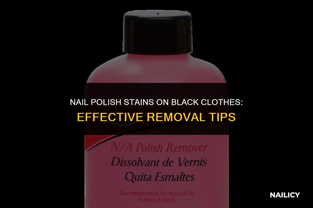 how do you get nail polish out of black clothes