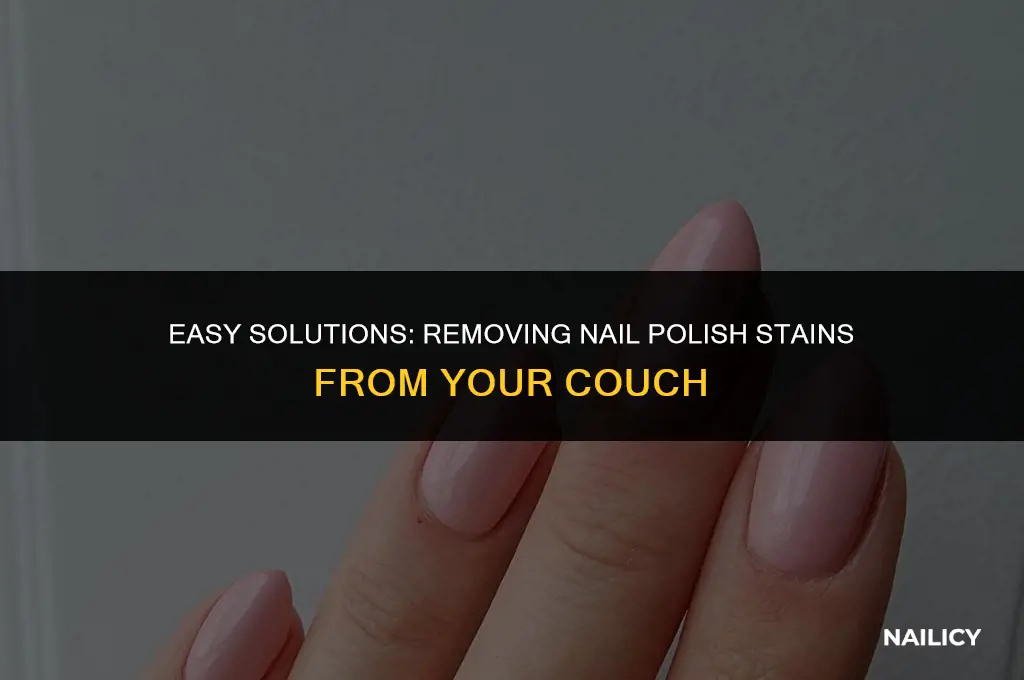 how do you get nail polish out of couch
