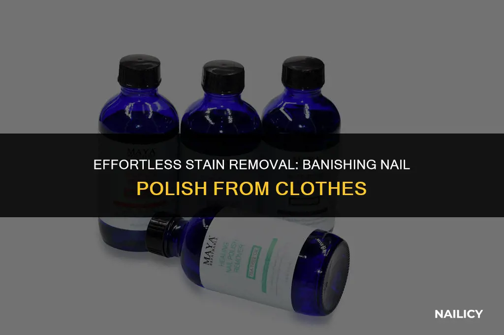 how do you get nail polish stains out of clothes
