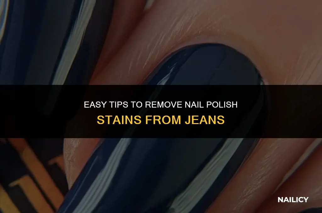 how do you get nail varnish out of jeans