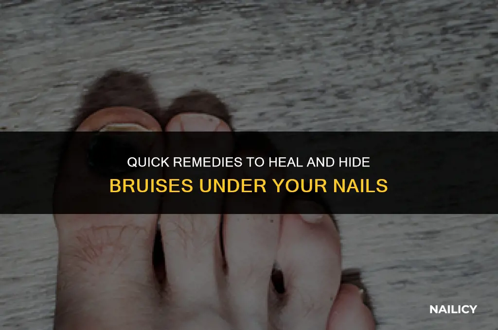 how do you get rid of bruises under your nails