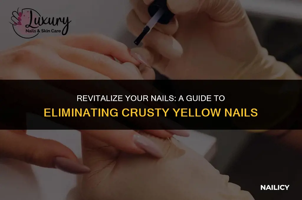 how do you get rid of crusty yellow nails