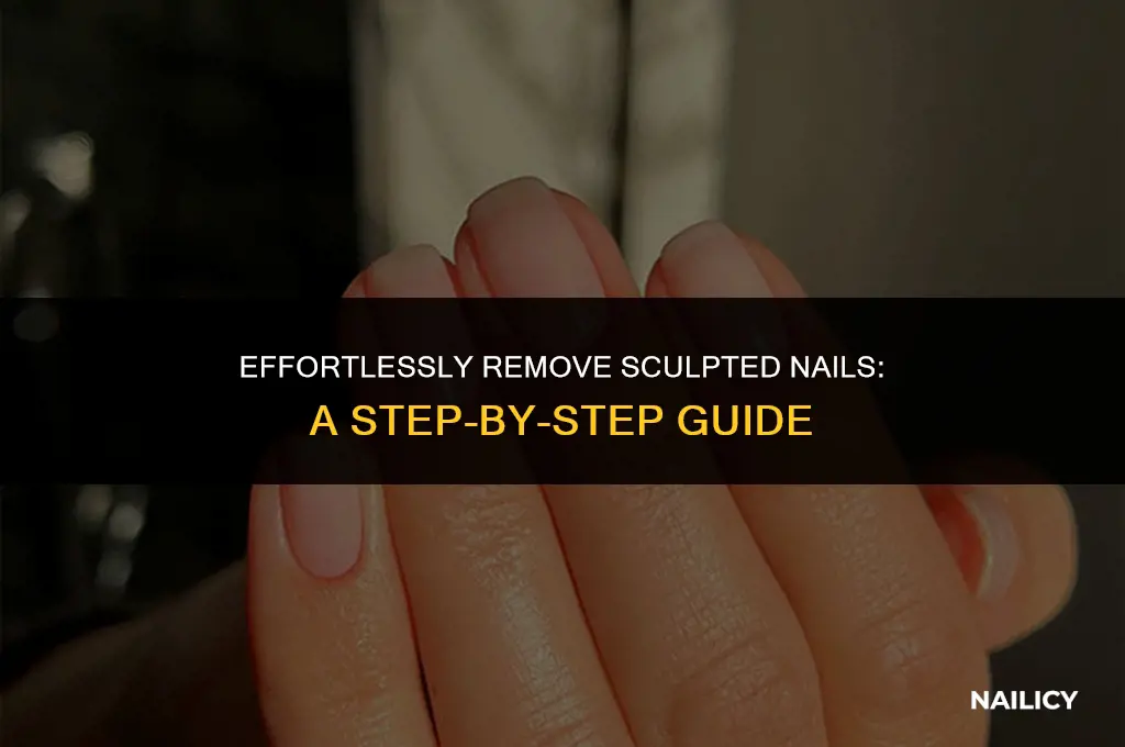 how do you get sculpted nails off