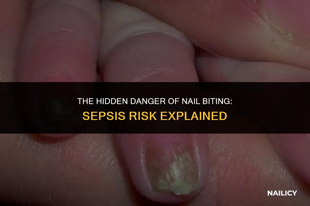 how do you get sepsis from biting nails