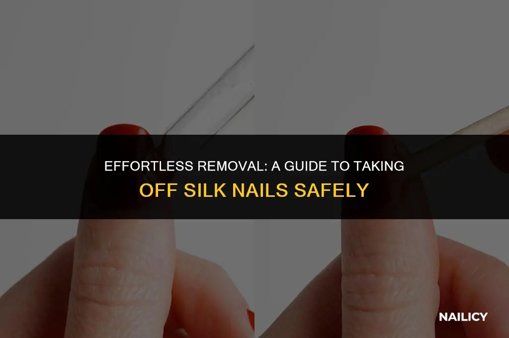 how do you get silk nails off