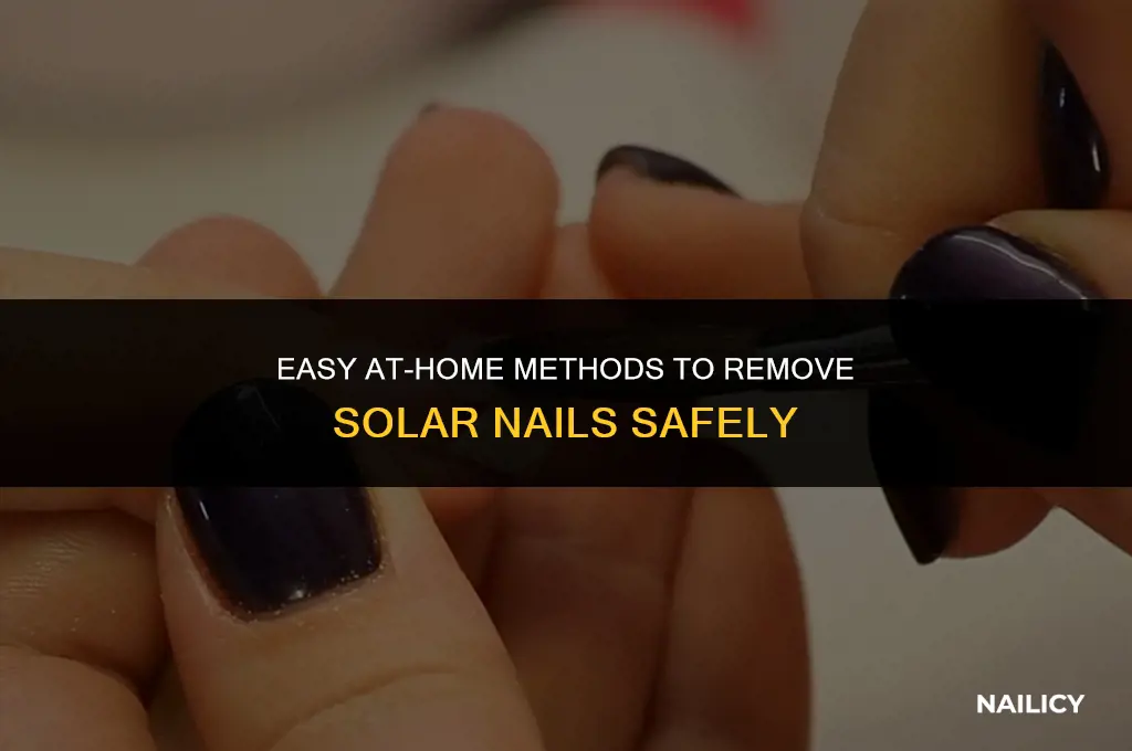 how do you get solar nails off at home