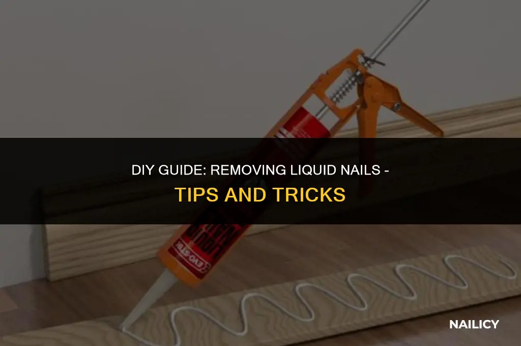 how do you get something apart thats been liquid nailed