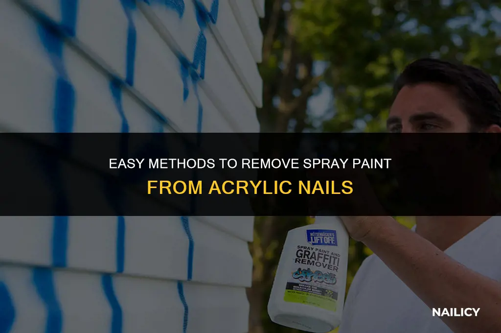 how do you get spray paint off acrylic nails