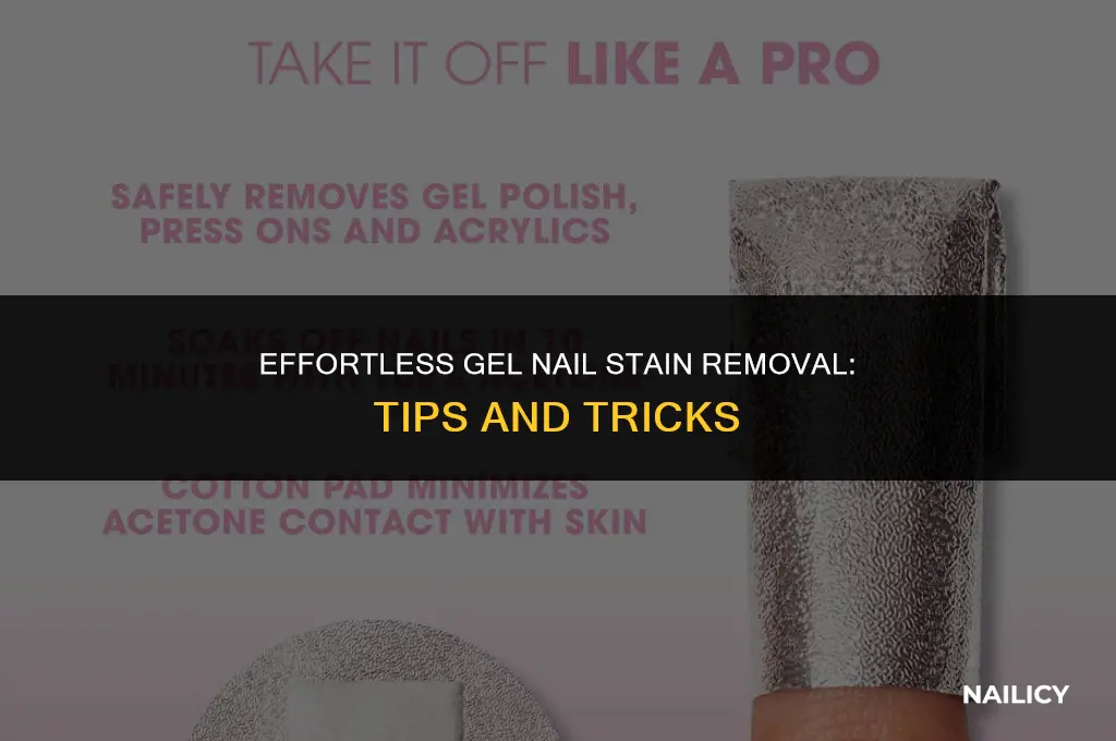 how do you get stains off gel nails