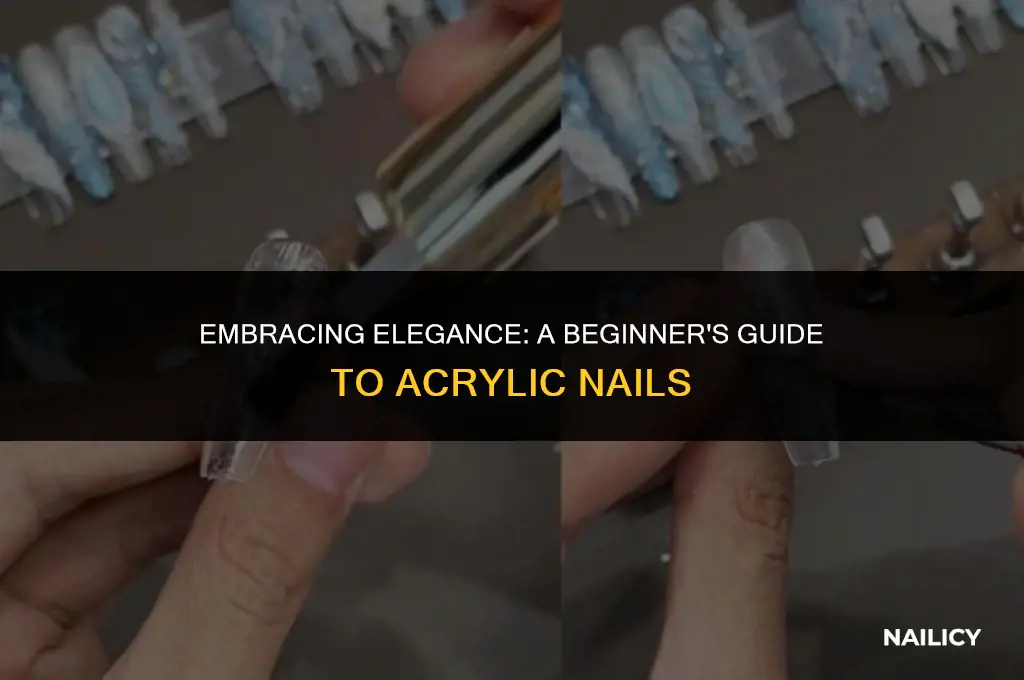 how do you get used to acrylic nails