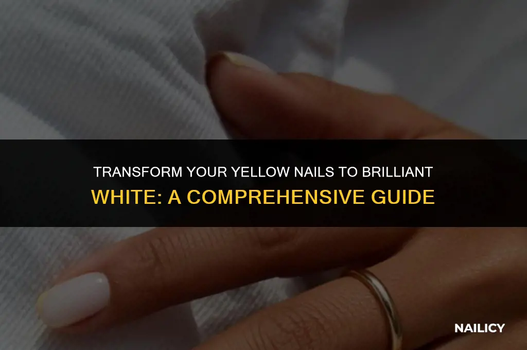how do you get yellow nails white